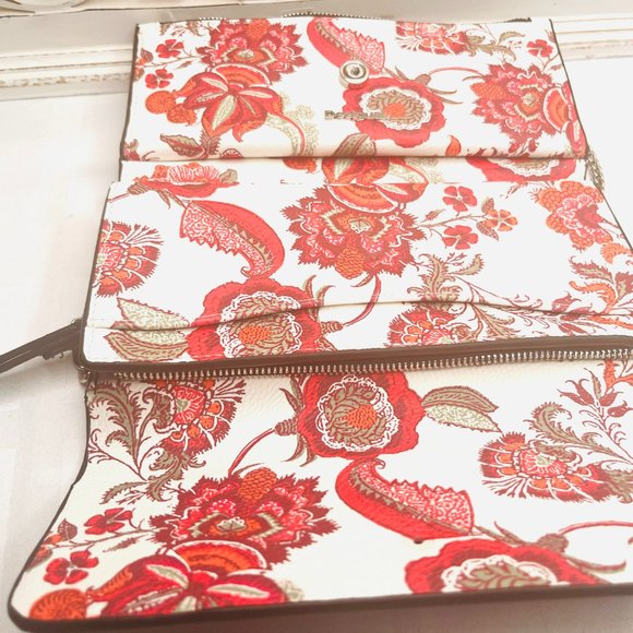 Desigual Black & Red Floral Leather Purse / Wallet – Modern Spanish Design - Picture 7 of 8